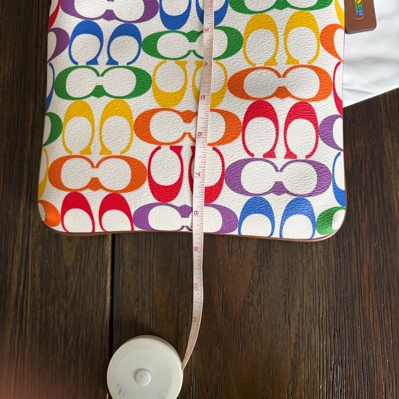 Coach Jes From the Pride Collection Crossbody in Rainbow Signature canvas - Picture 9 of 10